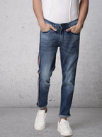 Men's  Sportily Stylish Jeans Blue