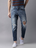 Men's  Sportily Stylish Outdoor Blue Jeans
