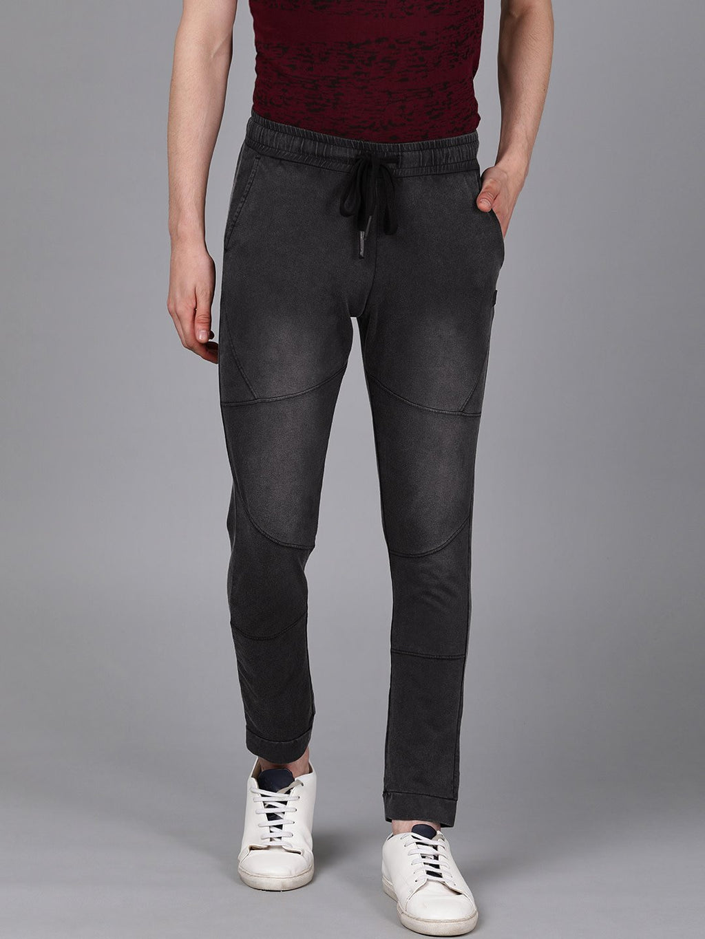 Men's Quietly Upper-Class Comfortable  Jogger Jeans Black