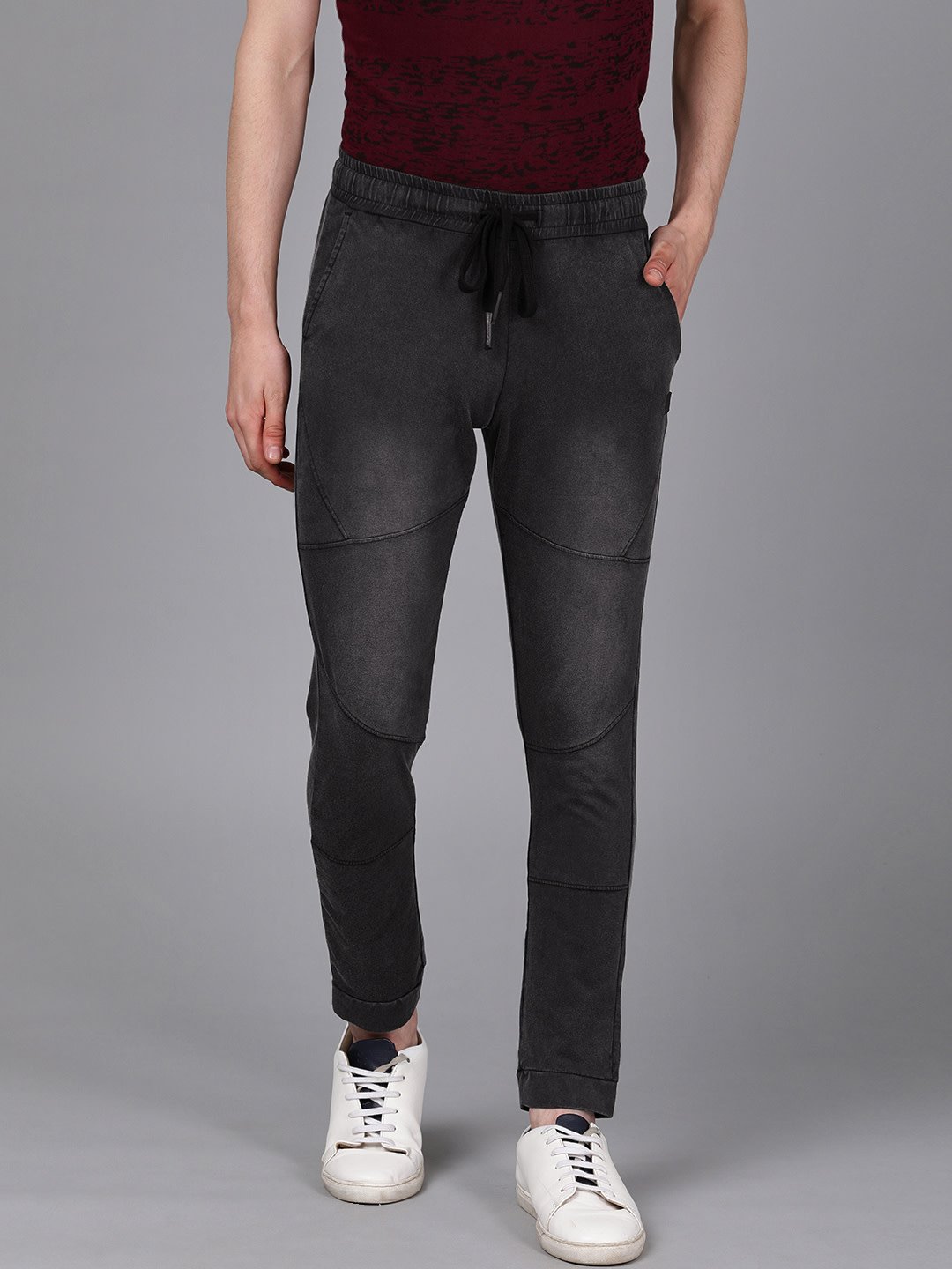 Men's Quietly Upper-Class Comfortable  Jogger Jeans Black