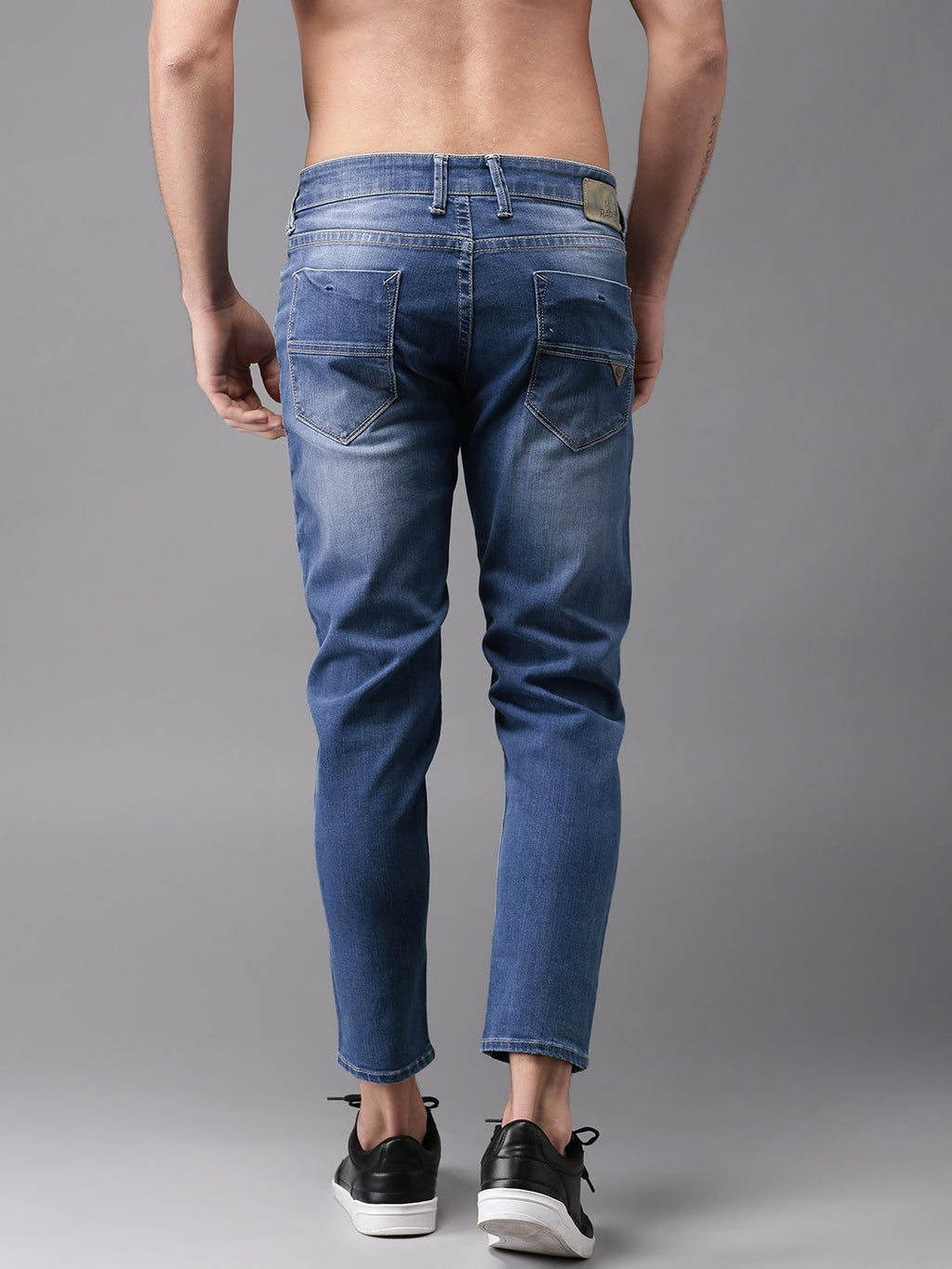 Men's  Sportily Stylish Outdoor Light Blue Jeans