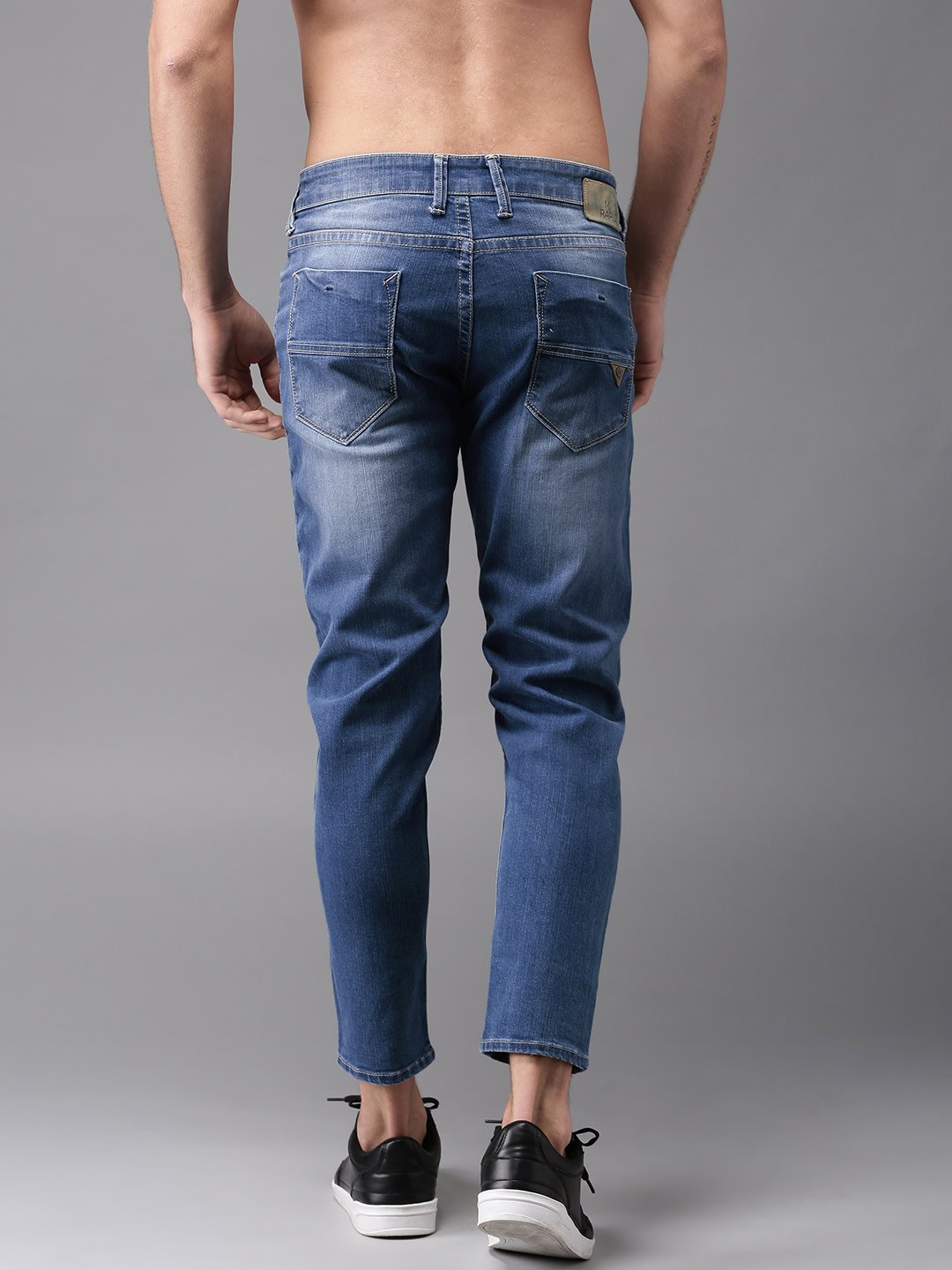 Men's  Sportily Stylish Outdoor Light Blue Jeans