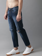 Men's  Sportily Stylish Outdoor Light Black Jeans