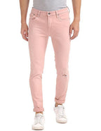 Men's Decent And Comfortable Jeans Light Pink