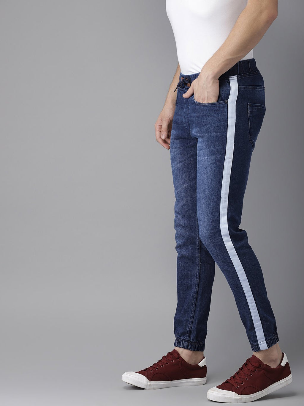 Men's Designer feel separator Jeans Blue